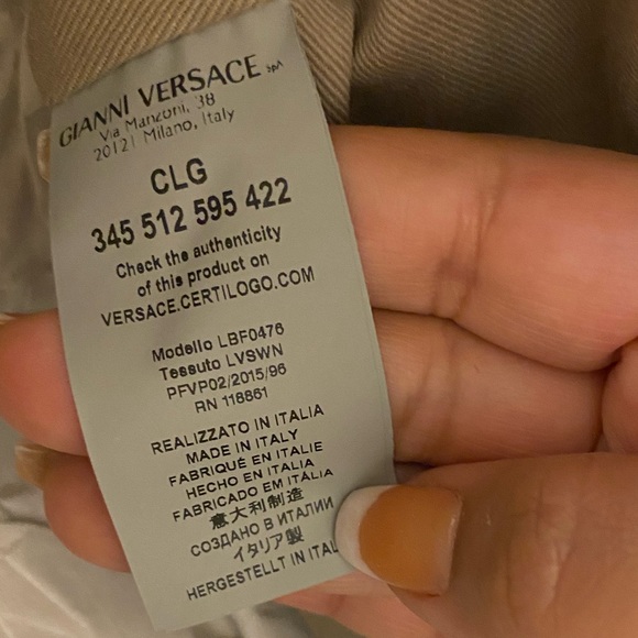 Versace Collection Chain Handle Snake Embossed Leather Shoulder Bag, NWT $700 - Picture 5 of 16